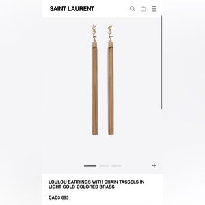 Ysl Saint Laurent Lou Lou earrings